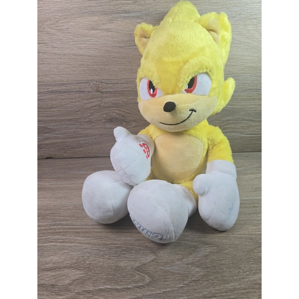 Build A Bear Super Sonic 17" Yellow Plush Sonic The Hedgehog 2